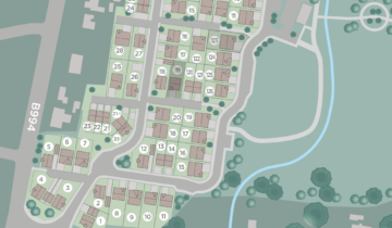 New build homes kintore siteplan